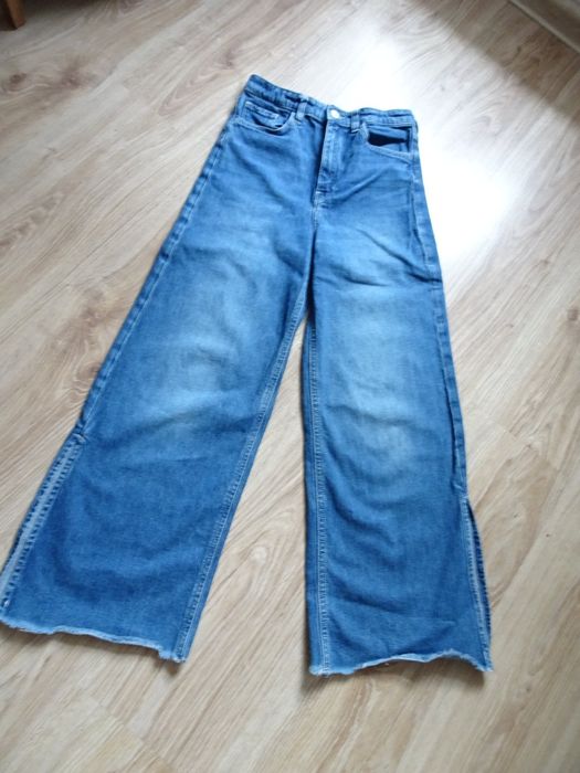 H&M spodnie dżinsowe dzwony 146