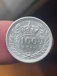moeda em prata 1910 d. Manuel