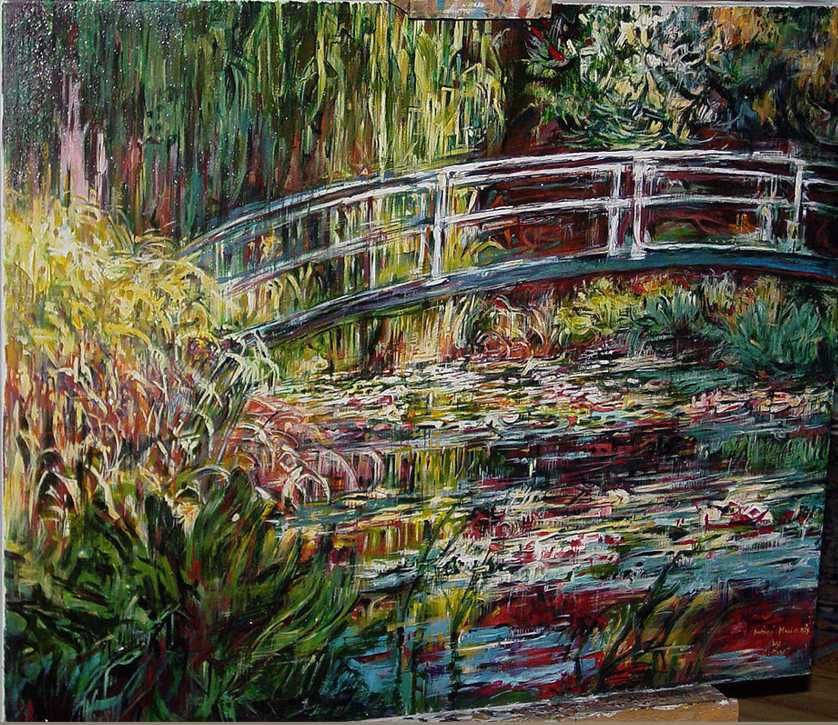 Kopia obrazu Claude Moneta "Japoński mostek"