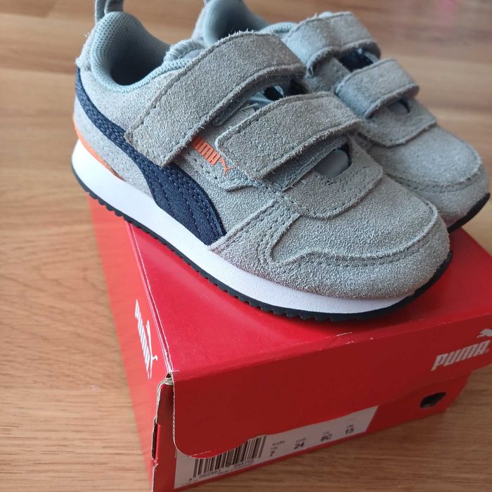 Buty PUMA courtflex v2 white-Gray violet