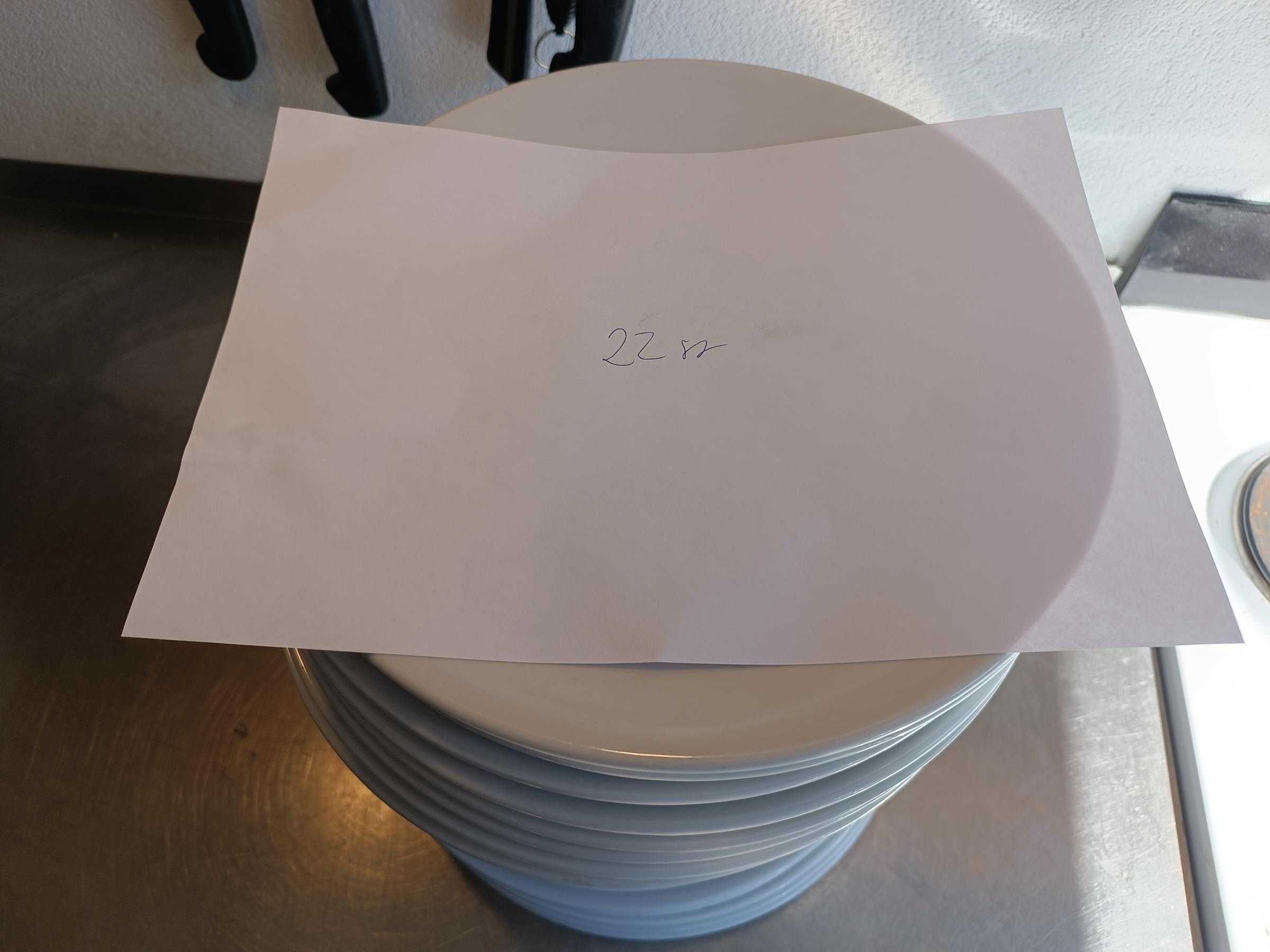 Talerz płytki obiadowy isabelle 22 sztuki fi29