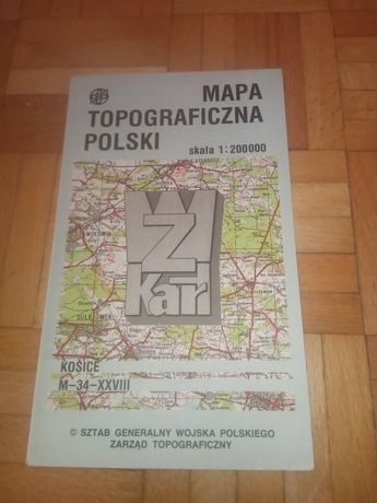 Mapa topograficzna Košice ( Koszyce)