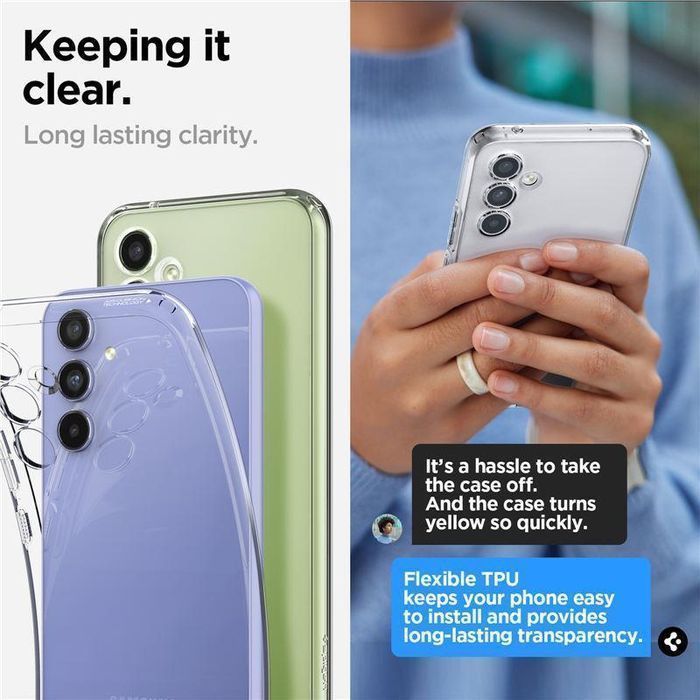 Etui Spigen Liquid Crystal do Samsung Galaxy A54 5G - Przezroczyste