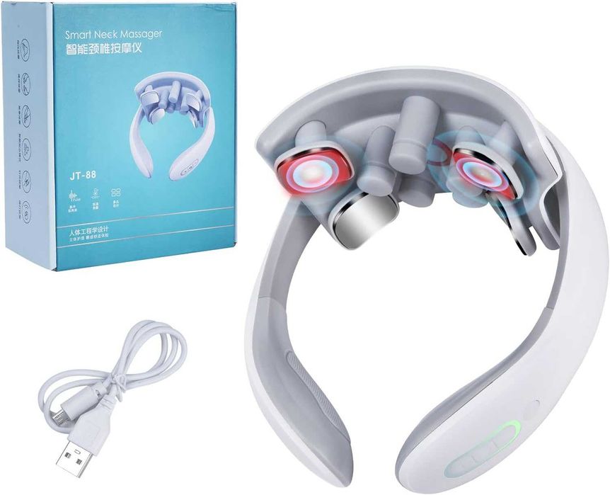 Masażer na szyję, 6 trybów pulsacji, elektryczny masażer do relaksacji