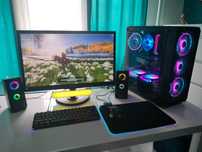 Mocny Komputer Zestaw RGB, RX 5700XT, i7, 3 dyski, 16gb.