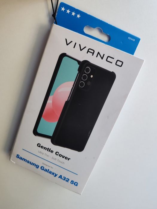 Etui tylnie plecki do Samsung Galaxy A32 5G czarne plastikowe solidne