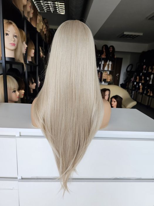 Peruka premium naturalny słowiański blond 3d Miranda lace front
