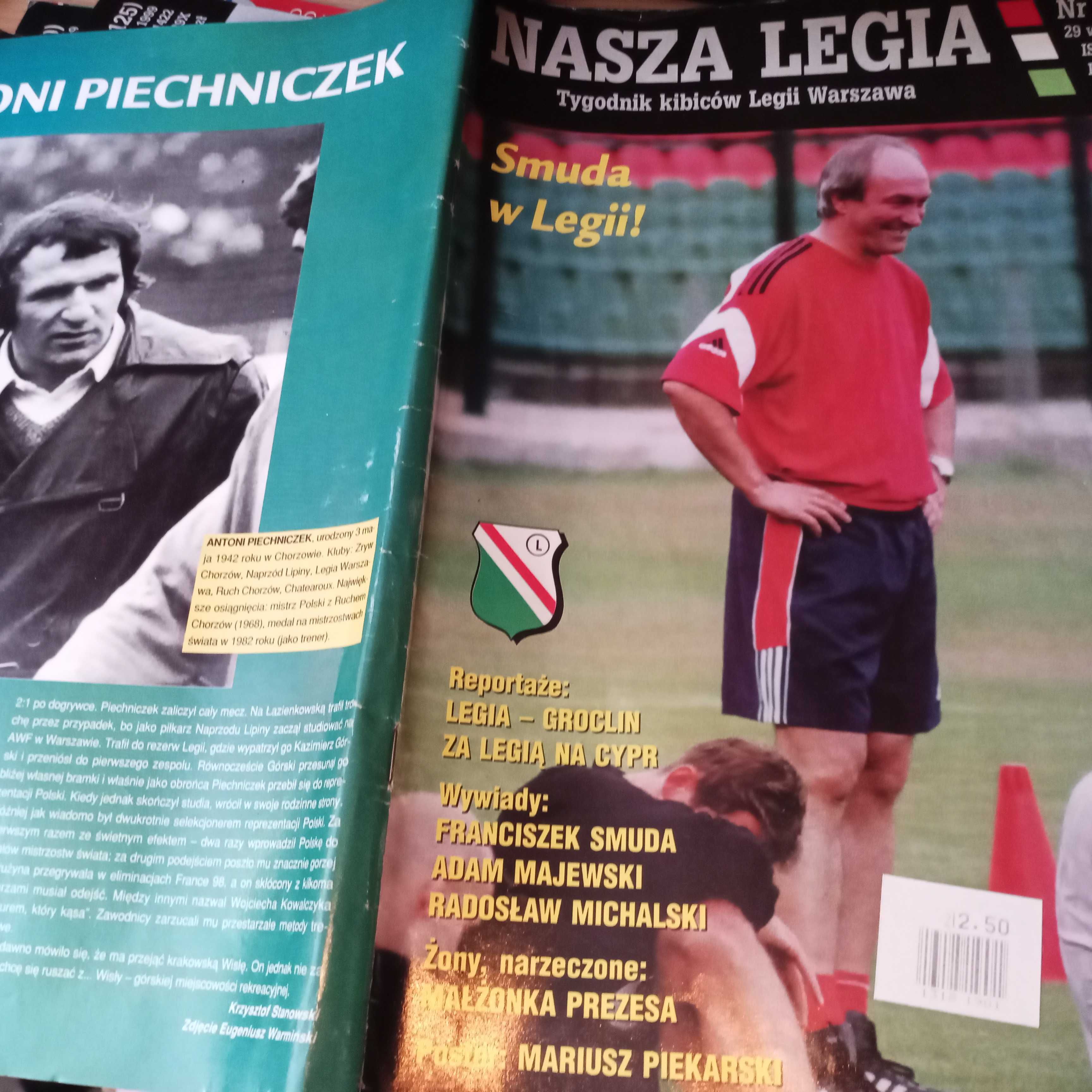 Piłka Nozna Nasza Legia  Deyna Kazimierz  czasopisma gazety sport owe