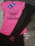 Conjunto de leggings e t-shirt tamanho 2 anos novo
