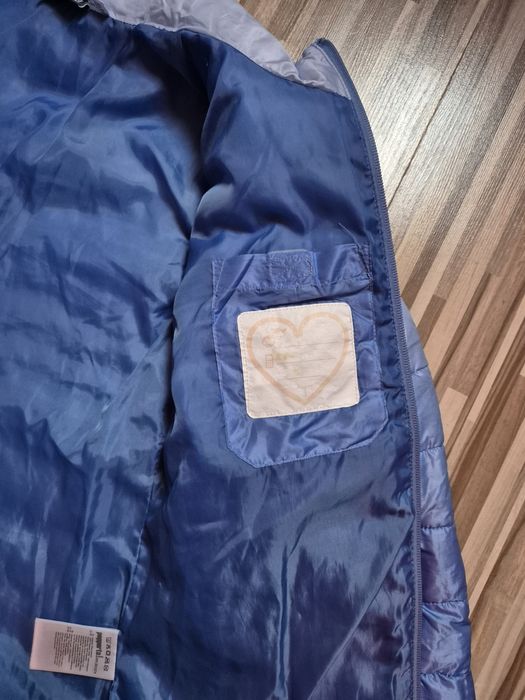 Kurtka błękitna 146 dziewczęca przejściowa