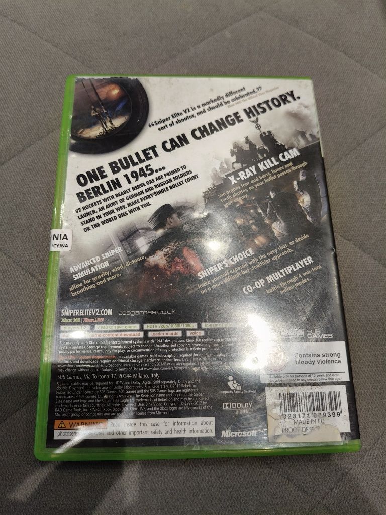 Gra Xbox 360 Sniper Elite V2