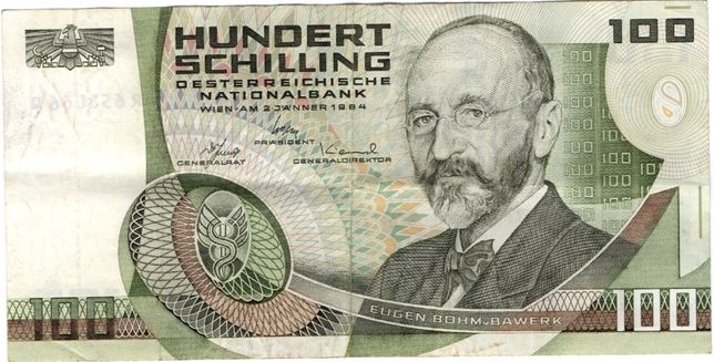 100 австрийских шиллингов, 1984 год