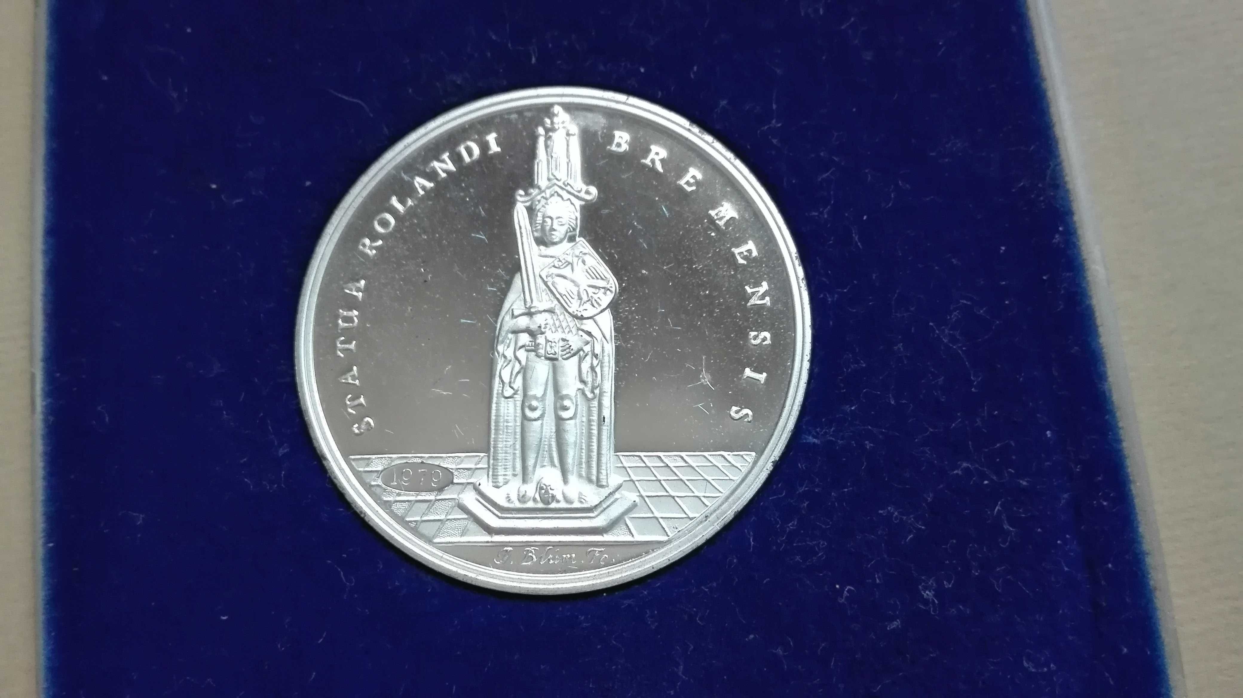 Бременский Гульден в комплекте серебро вес 14,3гр. Пруф
