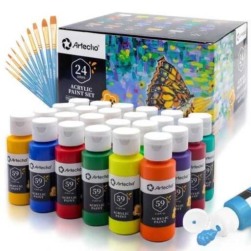 Farby akrylowe Artecho wielokolorowy 24 szt. 59 ml