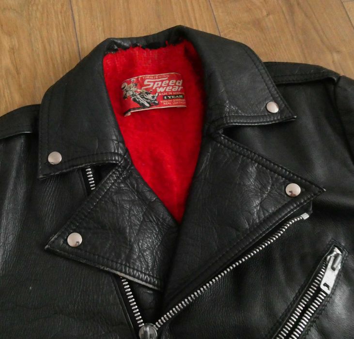 Kurtka skórzana męska SPEEDWEAR 70s skóra PILOTKA ramoneska M