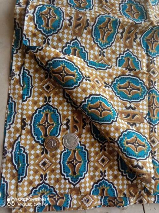 Kupon materiału na sukienkę boho szer 79 cm x dł 225 cm bawełna płócie