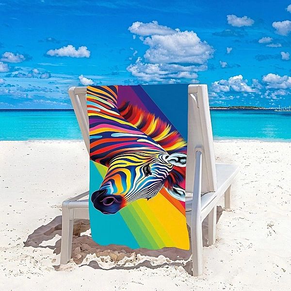 Ręcznik plażowy HOLIDAY SZYNKOSCHNĄCY mikrofibra kolorowy 100x180