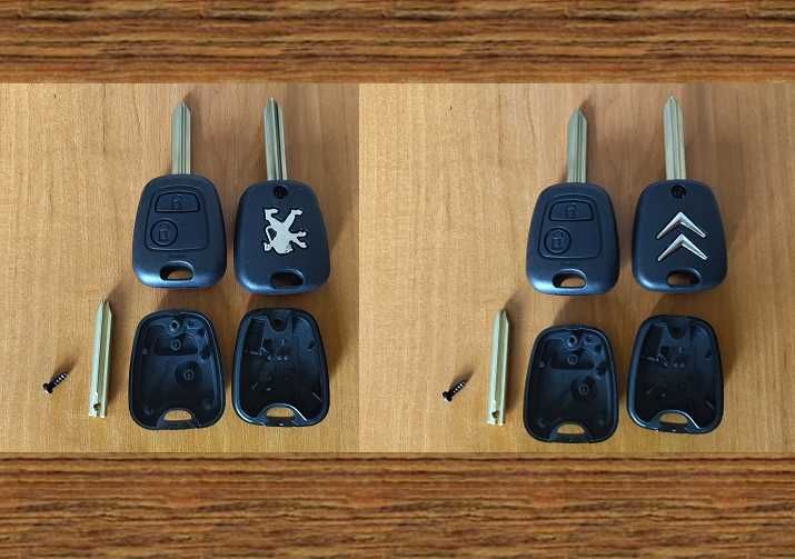 (№7) Корпус ключа брелка заготовка Peugeot Пежо Citroen Сітроен
