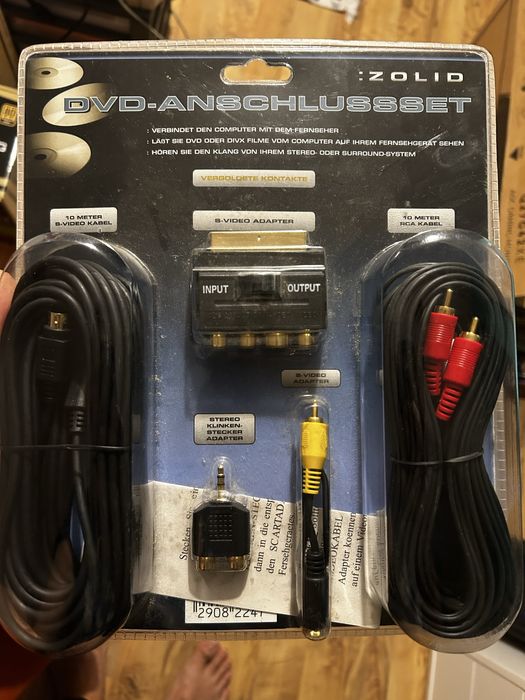 Zestaw adapter euro / s-video plus  - 10 metrow