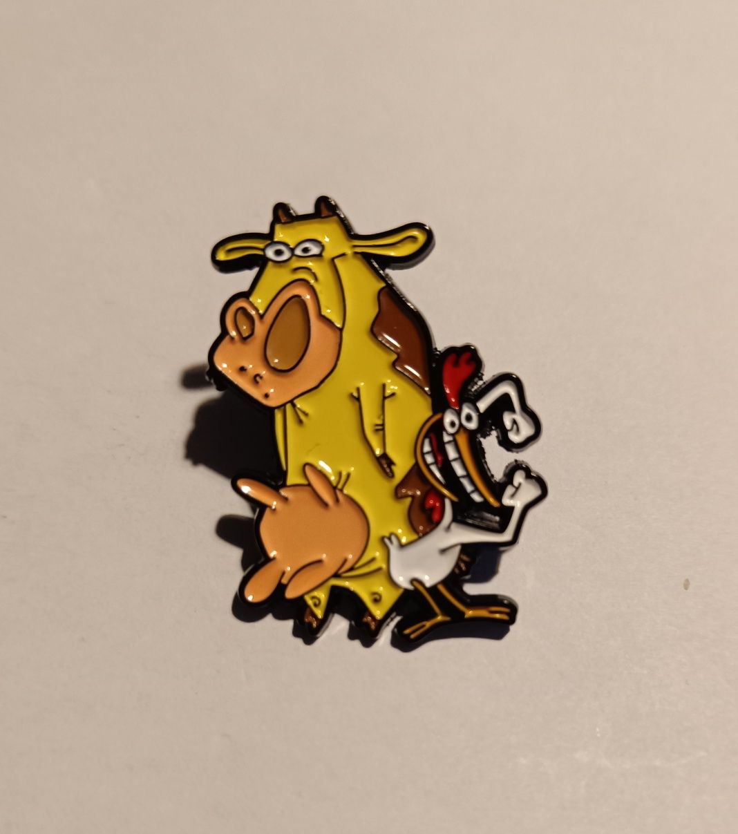 Przypinka  Krowa i Kurczak Cow and Chicken Cartoon Network