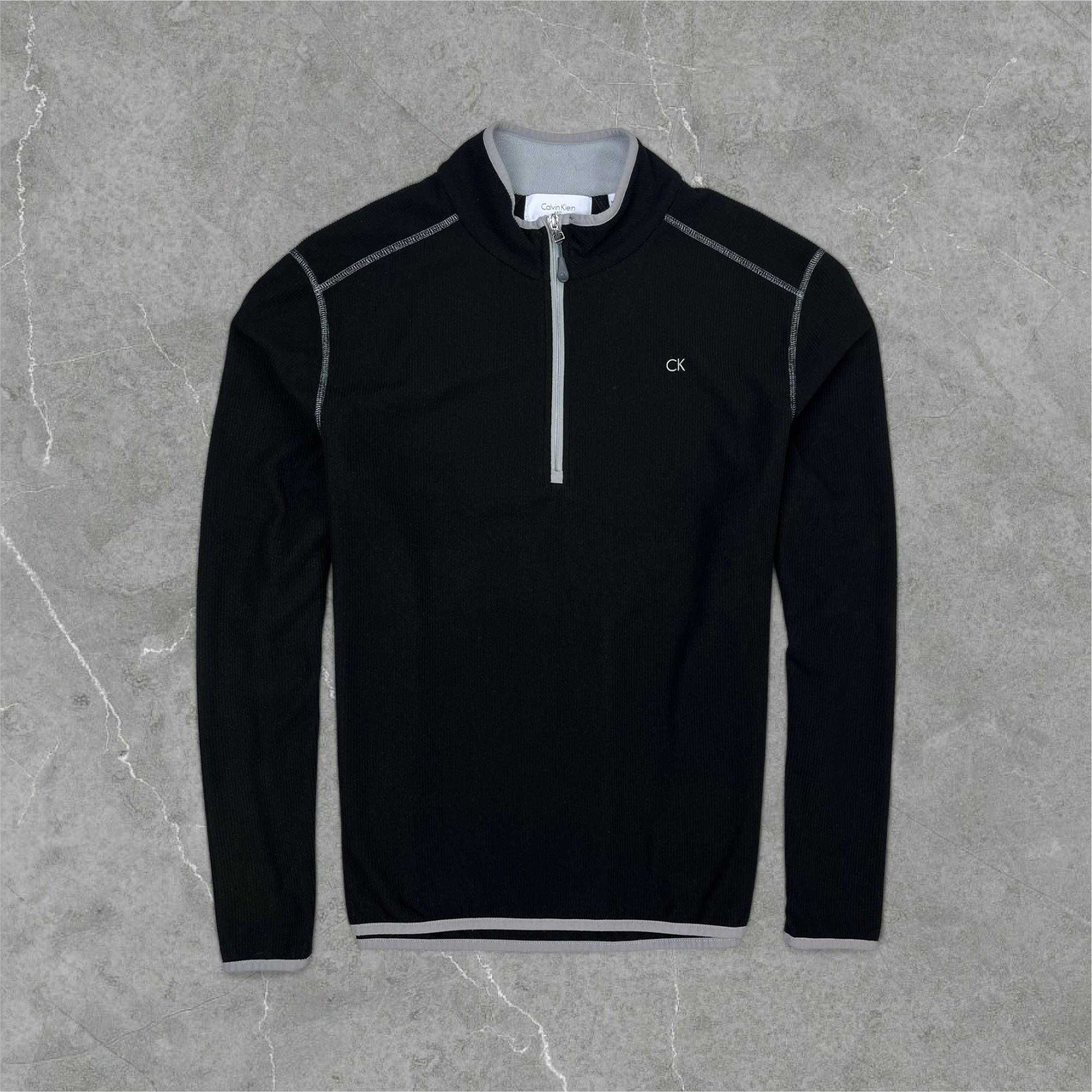 Elegancka bluza Calvin Klein czarna golf rozpinana nowy model CK