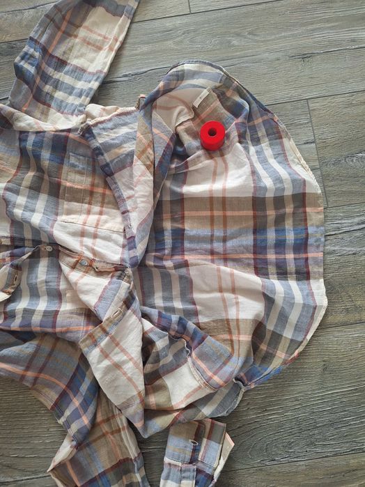 Koszula damska w kratę- Zara- nowa- sportowo- elegancka