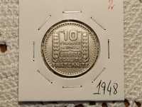 França - moeda de 10 francos de 1948