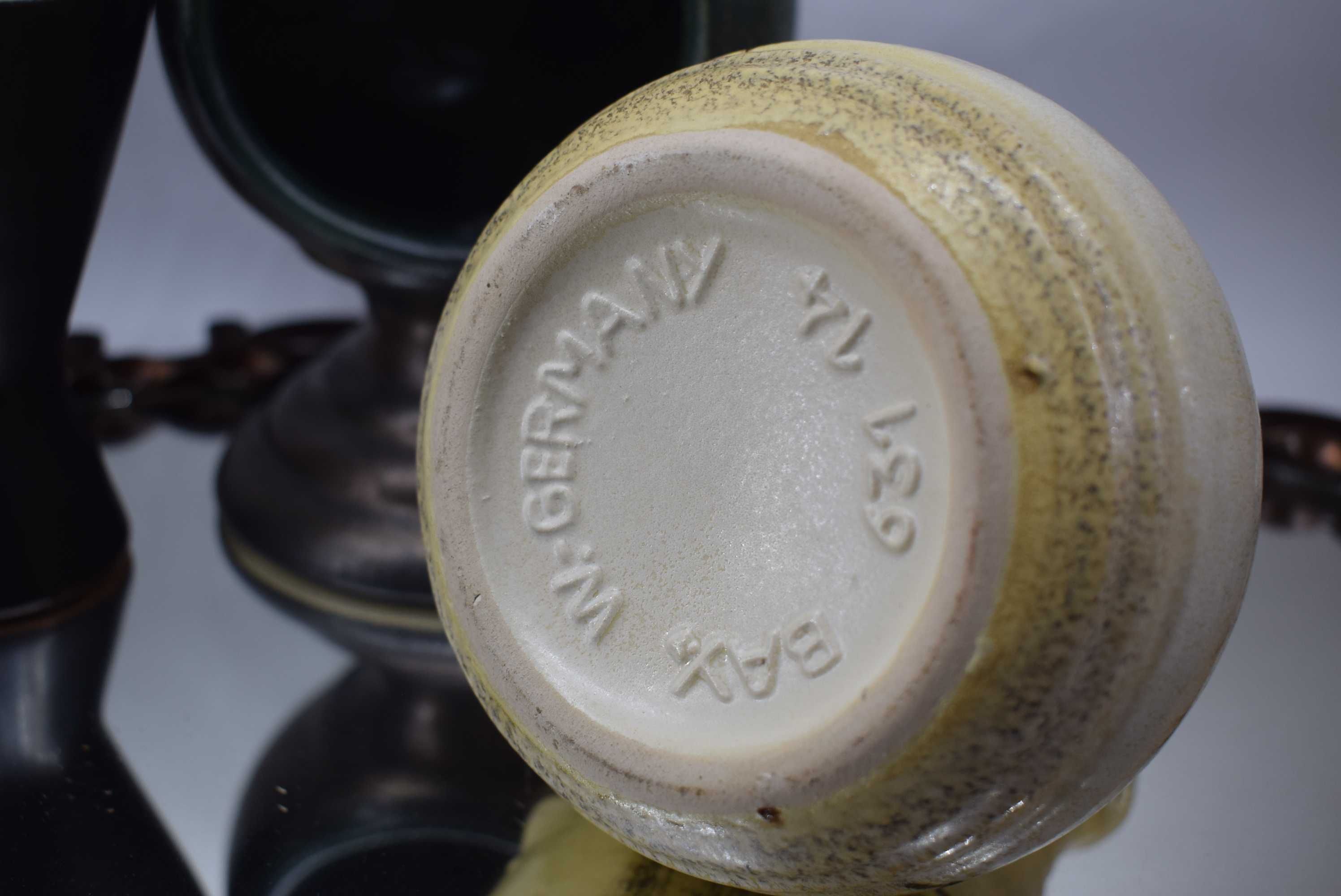 Stara ceramika wazon Bay Carstens kominek świecznik D&B Design Vintage
