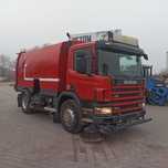 Scania 94 D  Zamiatarka Johnston, Bucher, Kierownica Po Prawej