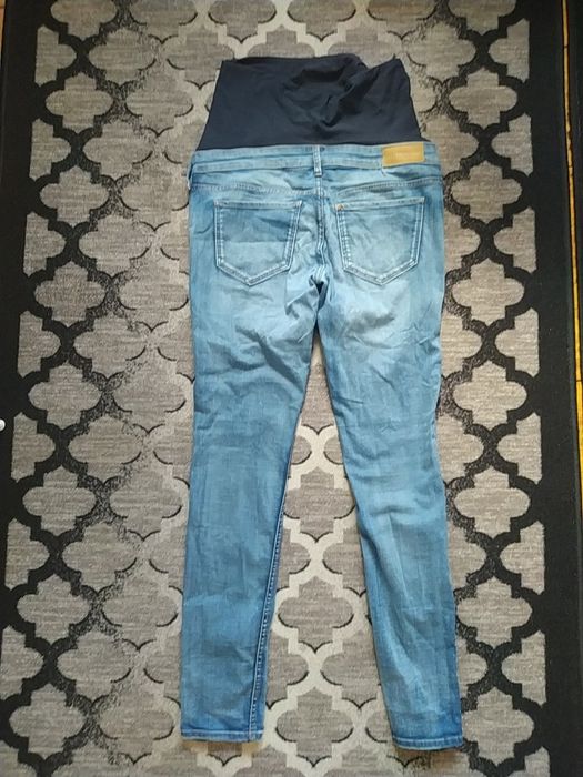Spodnie ciążowe jeansy skiny rurki elastyczne jak legginsy H&M