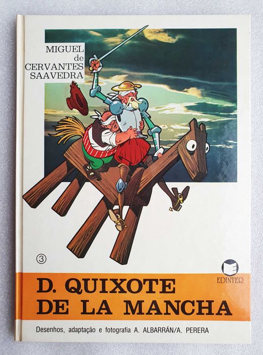 Álbum BD ~ "D. Quixote de la Mancha" ~ nº3 ~ Capa Dura ~ 1982