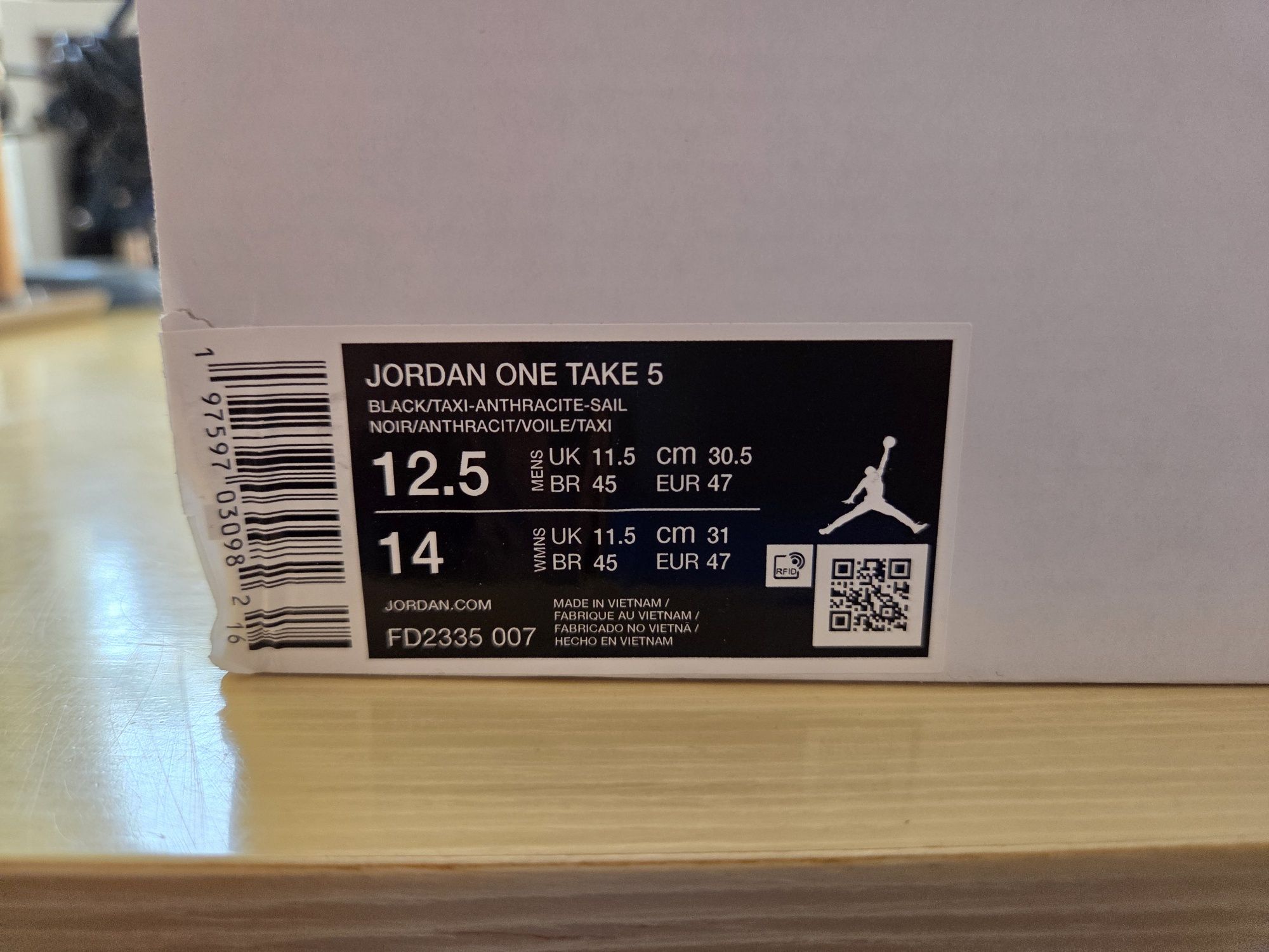 Jordan one take 5, pomaranczowe, nowe, r.47