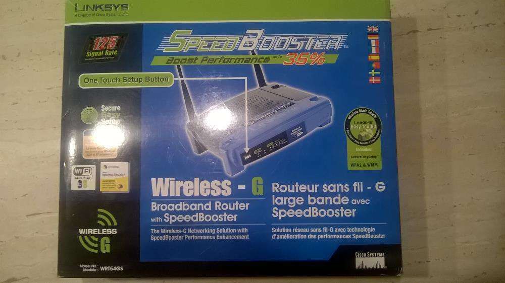 Ruter Bezprzewodowy WiFi Linksys WRT54GS-EU SpeedBooster