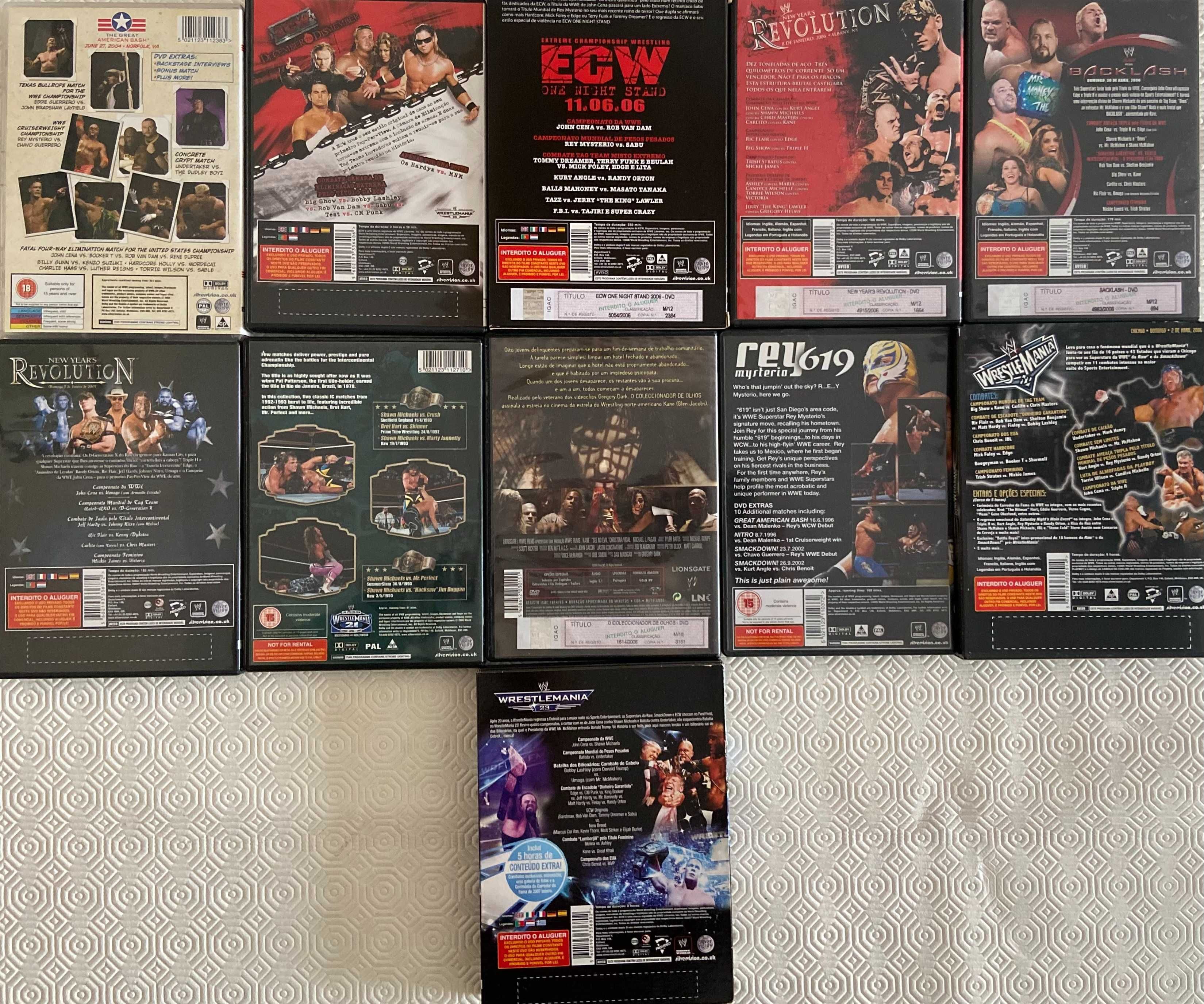 DVD's - Eventos de Wrestling WWE