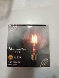 Żarówka dekoracyjna 4 sztuki Edison LED E27 4 Watt/240 Volt 290 lumen