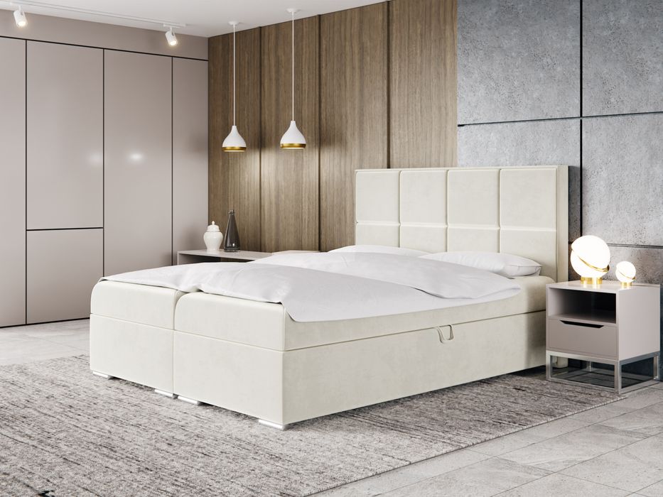 Łóżko kontynentalne sypialniane 120,140,160,180,200 producent materac