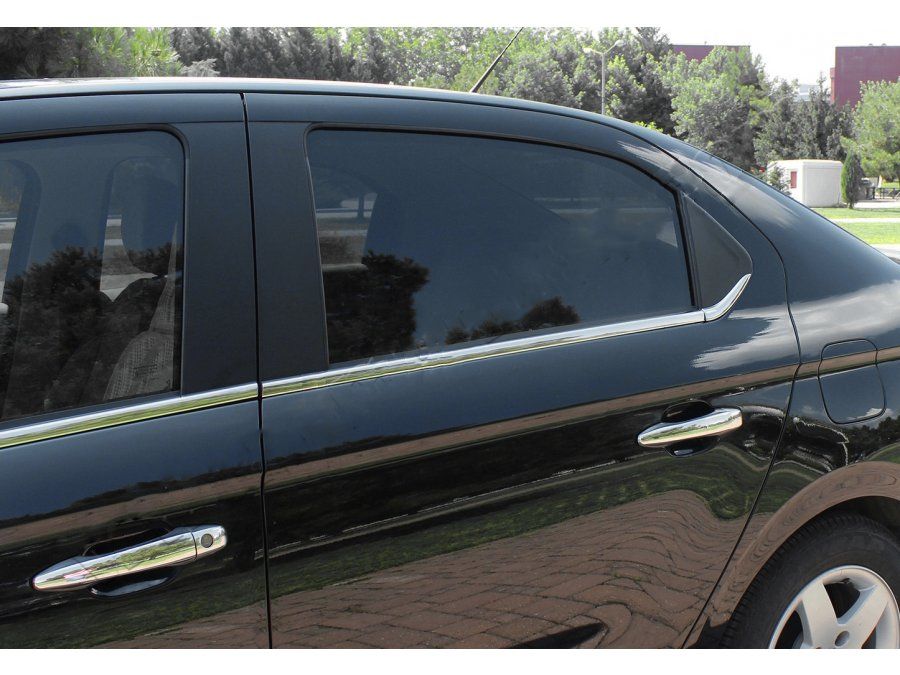 Citroen C-Elysee Нижние молдинги стекол, окантовка окон Carmos