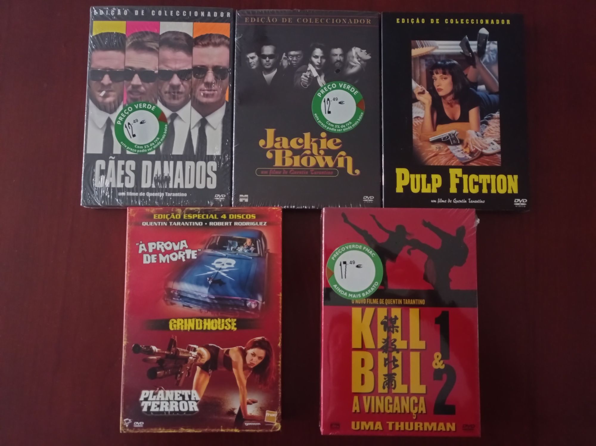 Quentin Tarantino - coleção de 7 filmes em dvd pulp fiction kill bill