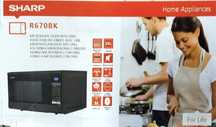 kuchenka mikrofalowa SHARP R670BK 2 w 1 z grillem.
