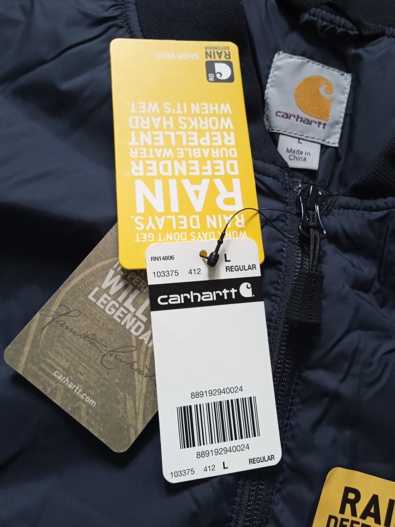 Nowa kamizelka Carhartt Shop Vest roz L granatowa