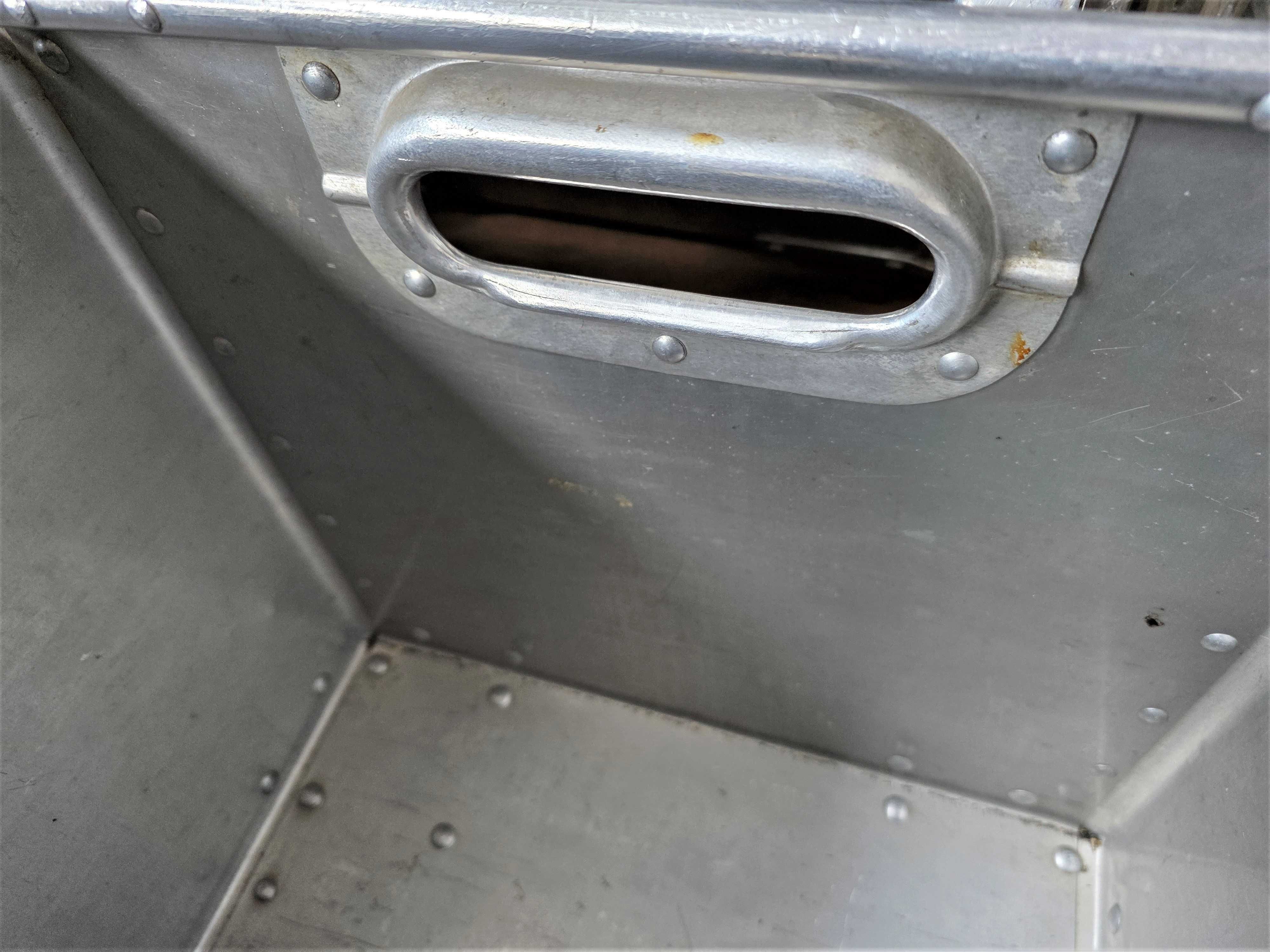 Pojemnik Kosz Kuweta Skrzynka Box Metalowy Aluminiowy Magazyn Warsztat