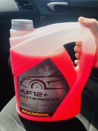 Антифриз Mannol AF 12+  до -40*  5 литров красный