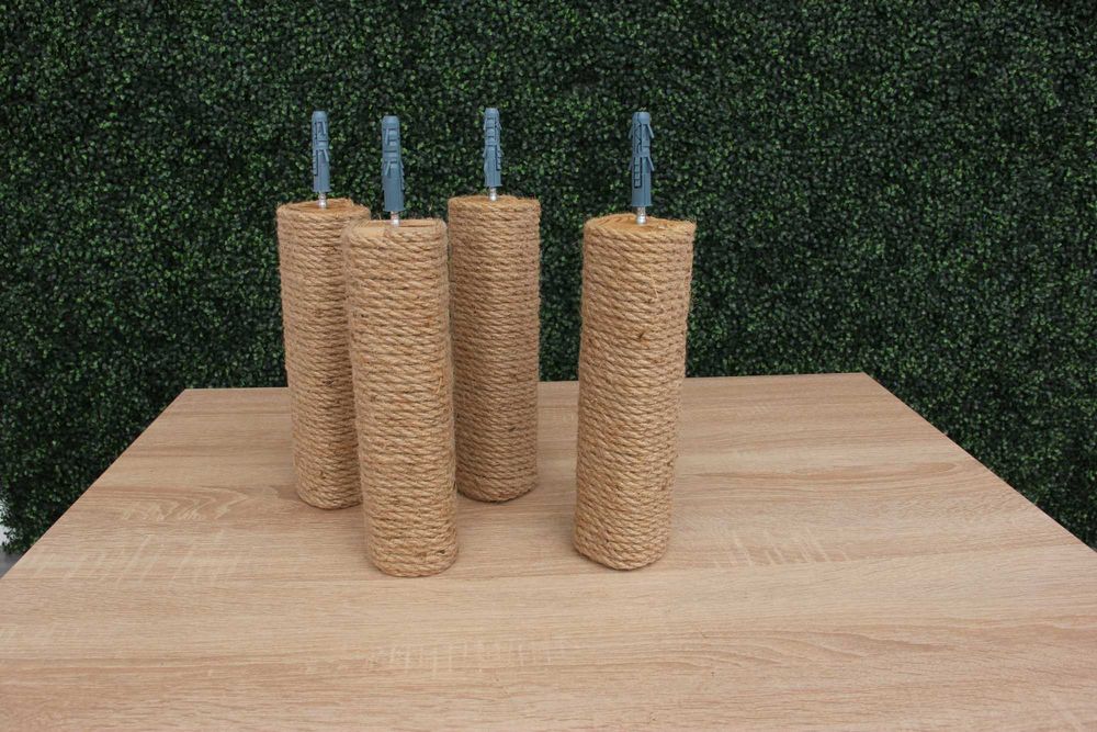 Słupek do drapania dla kota, do montażu na ścianie - sztuk 4