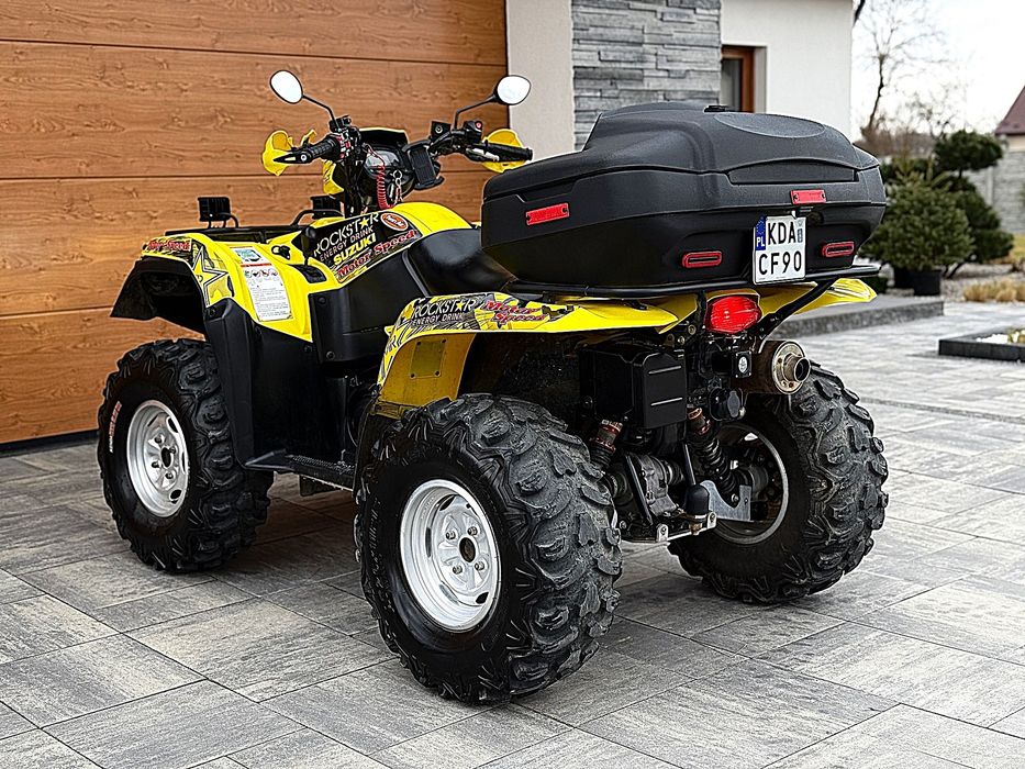 Suzuki Kingquad 750 # stan idealny # 5 tys km # 4x4 # pług do odśnieża