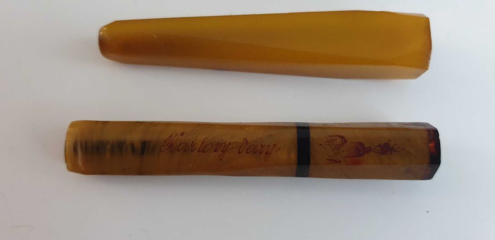 Starocie z Gdyni - Lufka z ebonitu - zestaw 3szt. z czasów PRL