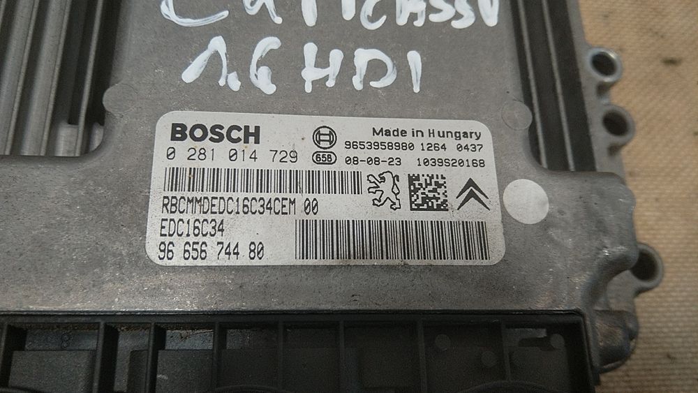 ) Citroen C4 Picasso zestaw startowy stacyjka kluczyk komputer 1.6 HDI