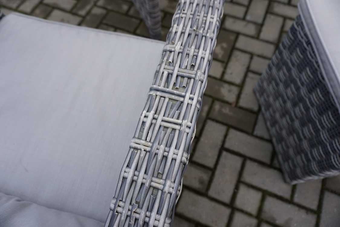 Zestaw z Technorattanu Sofa 3 osobowa + 2 Fotele + Stół + Pufa (w-978)