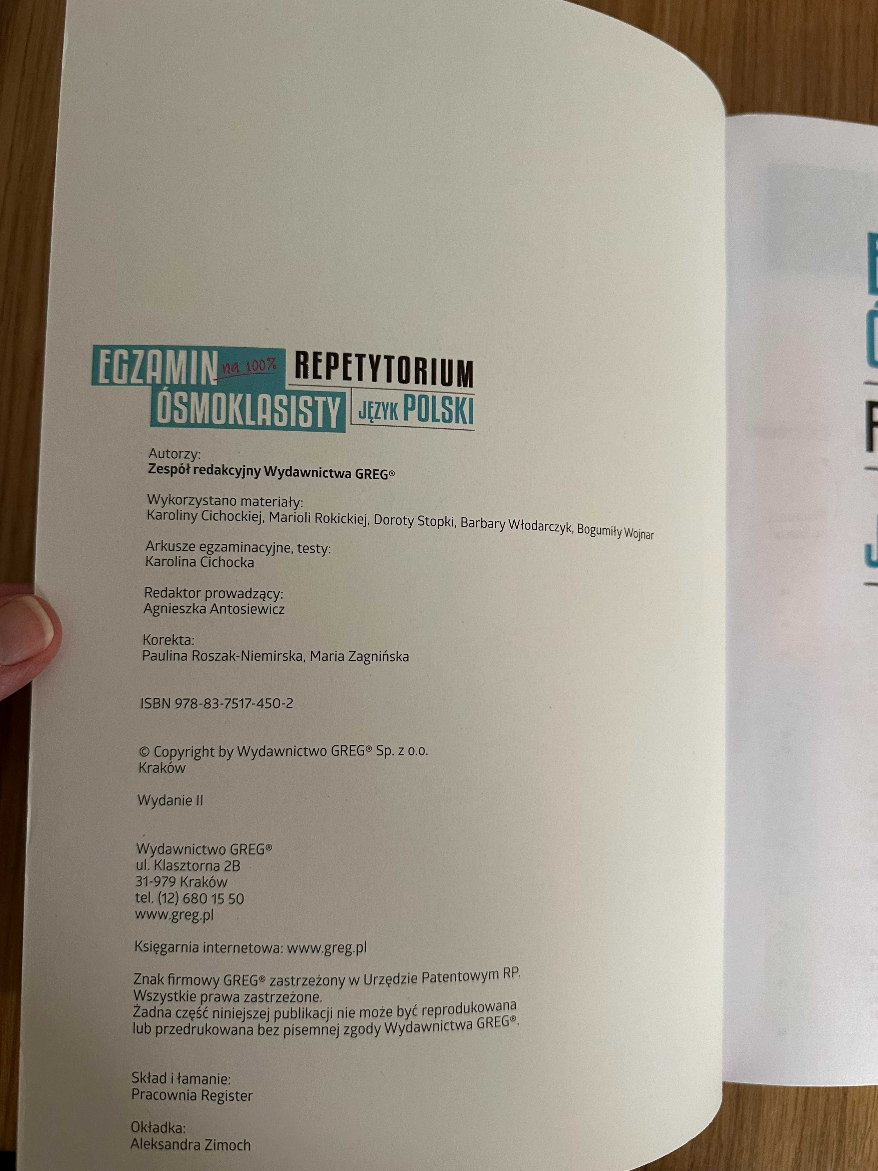 Egzamin ósmoklasisty repetytorium język polski