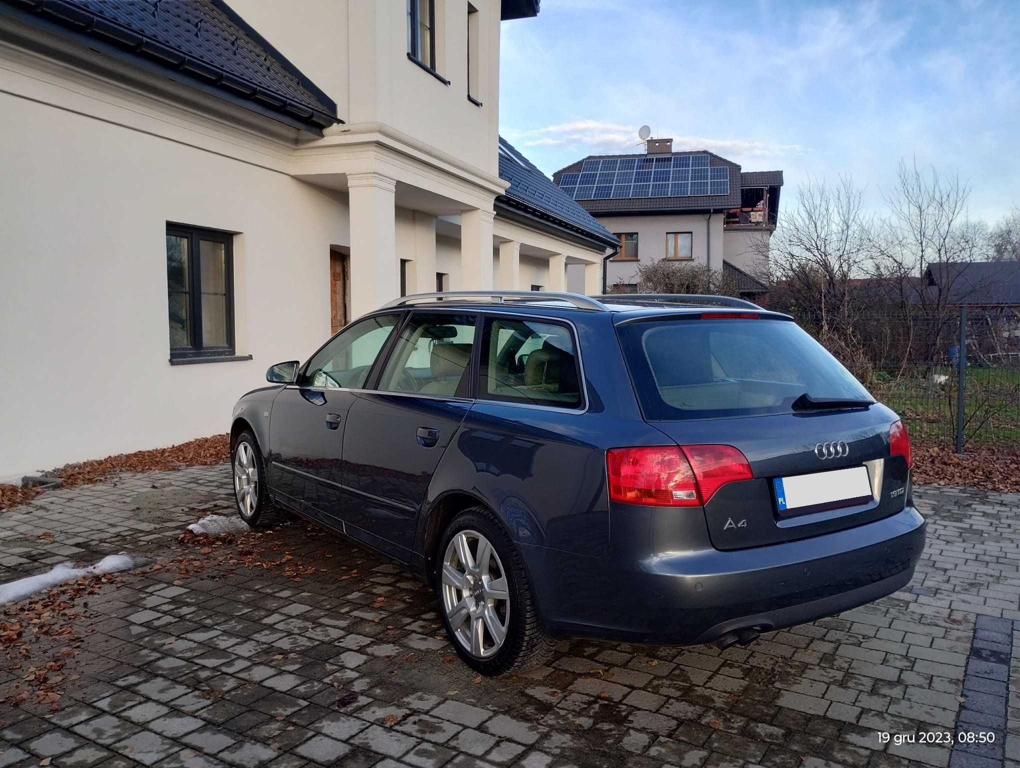 Audi A4 B7 1.9 TDI 116KM Avant Bezwypadkowy Jasna Skóra Oryginał