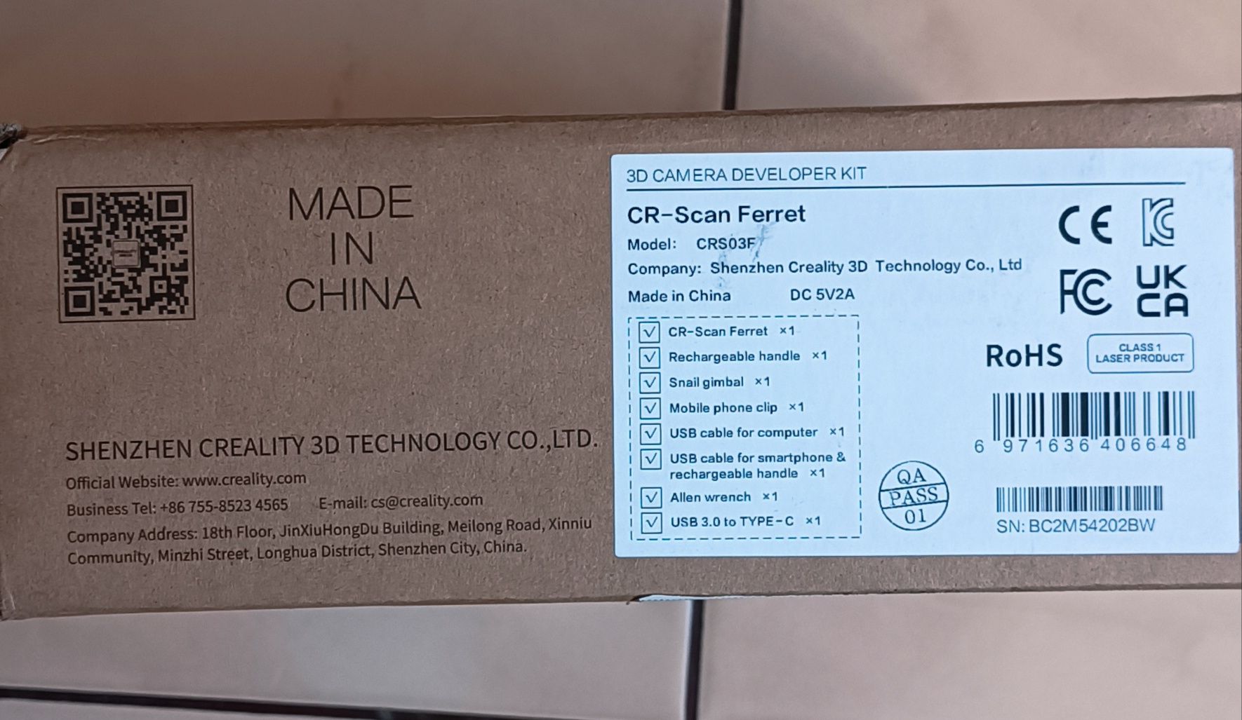 Новий 3D сканер CREALITY CR-SCAN Ferret